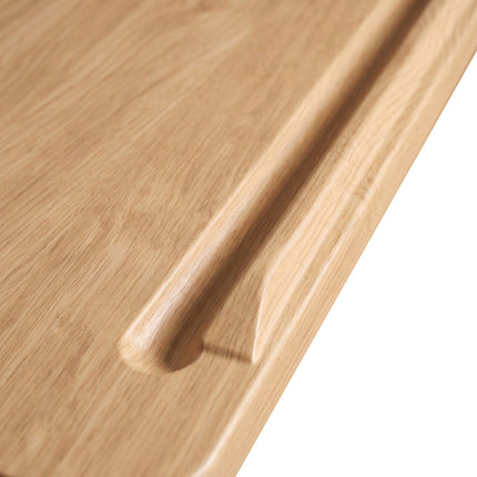 Bureau assis-debout réglable en hauteur avec roulettes, blanc naturel