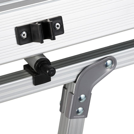Table pliante en aluminium réglable en hauteur