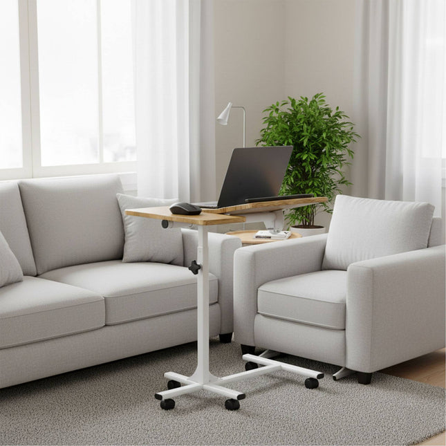 Höhenverstellbarer Laptoptisch mit Rollen