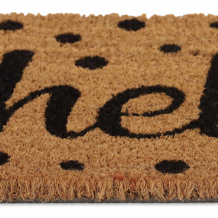 Paillasson Hello Coconut à pois
