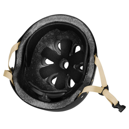 Casque, noir-beige, taille S (52-56 cm)