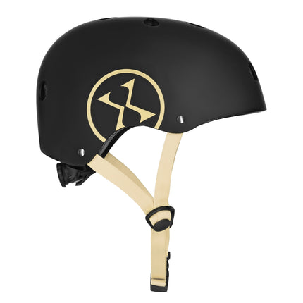 Helm Schwarz-Beige XS (48-52cm)