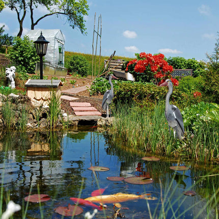 Ensemble de 2 figurines de jardin Héron