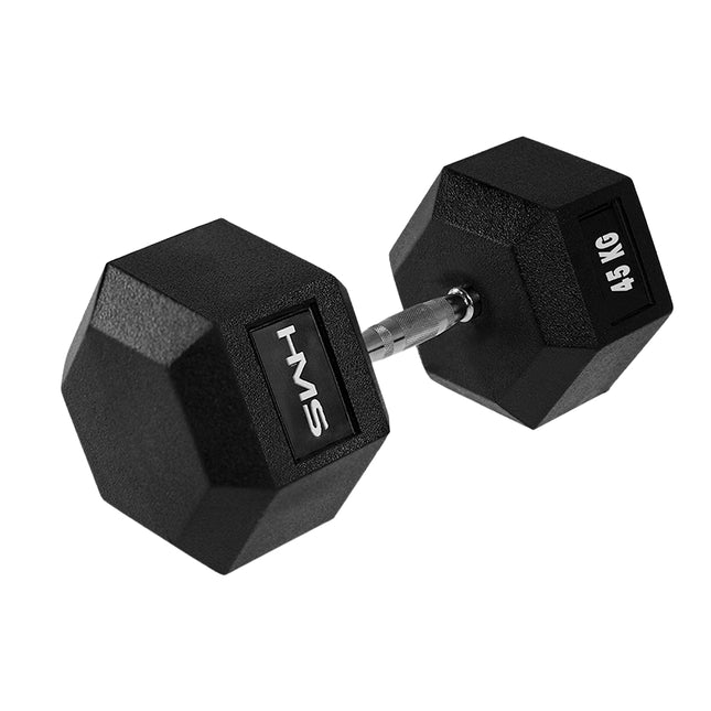 Haltère hexagonale 45 kg - Équipement de fitness durable et polyvalent
