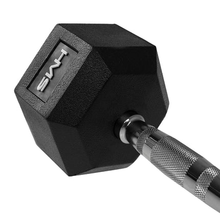 Haltère hexagonale 55 kg - Entraînement de musculation durable et polyvalent