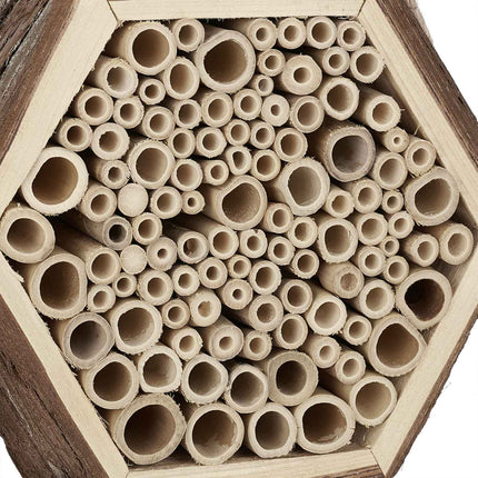 Hôtel à insectes hexagonal pour abeilles