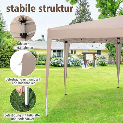 Tente pop-up hexagonale avec sac de transport, 400 x 348 cm