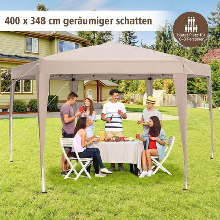 Tente pop-up hexagonale avec sac de transport, 400 x 348 cm