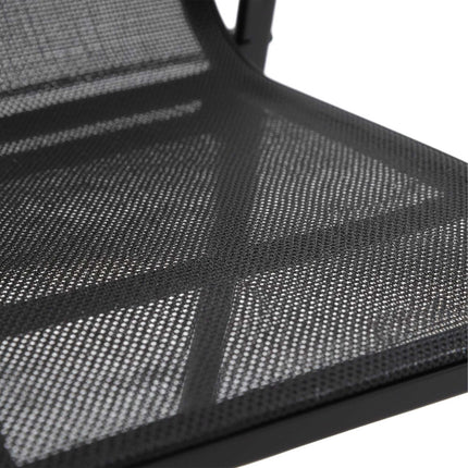 Ensemble de chaises de jardin à dossier haut, tissu respirant, empilables