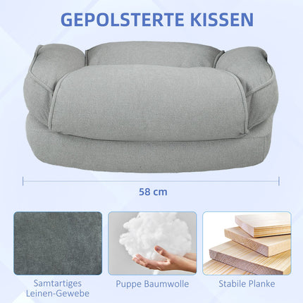 Chaise de bureau à dossier haut, capacité de charge de 200 kg, gris clair