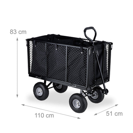 Brouette haute pour le jardin