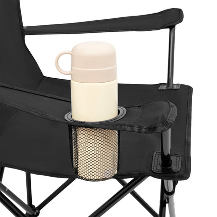 Chaise de randonnée pliable et légère, noire