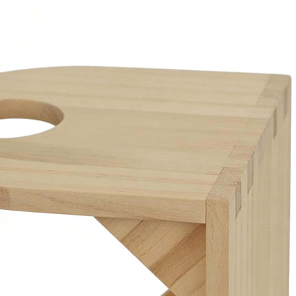 Steckenpferd-Wandhalterung, 2er-Set, bemalbare Kiefer