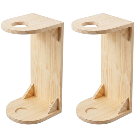 Steckenpferd-Wandhalterung, 2er-Set, bemalbare Kiefer