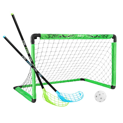 Ensemble de hockey avec but, 2 bâtons et balle