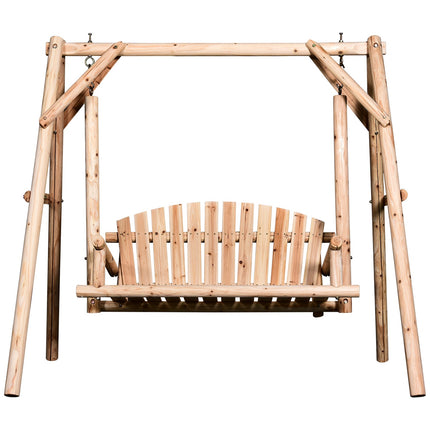 2-Sitzer Hollywoodschaukel aus Holz, 187 x 137 x 170 cm