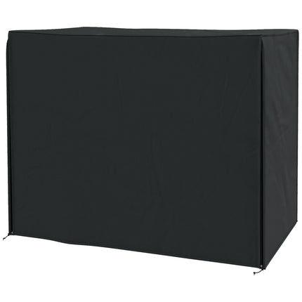 Hollywood Swing Cover Housse de protection imperméable pour balançoire de jardin avec protection UV Oxford Noir 220 x 125 x 172 cm