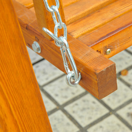 Garten-Hollywoodschaukel aus Lärchenholz – 2-Sitzer