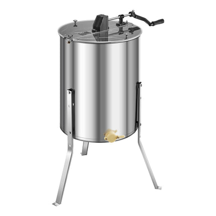 Honey Extractor, 4/8-Frame Manual Stainless Steel, Lid