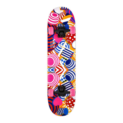 Hoop Skateboard, robustes Deck, Nils Extreme