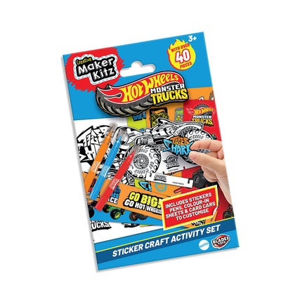 Hot Wheels Monster Trucks Sticker- und Bastelset für Kinder