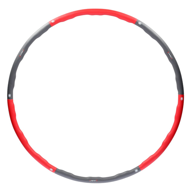 Hula-Hoop-Reifen 100cm, Rot-Grau Fitnessring