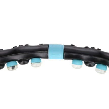Hula Hoop 98 cm, anneau de fitness noir-bleu