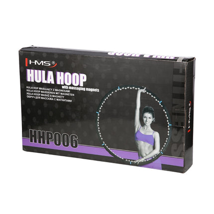 Hula Hoop 98 cm, anneau de fitness noir-bleu