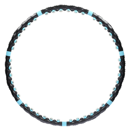 Hula Hoop 98 cm, anneau de fitness noir-bleu