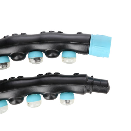 Hula Hoop 98 cm, anneau de fitness noir-bleu