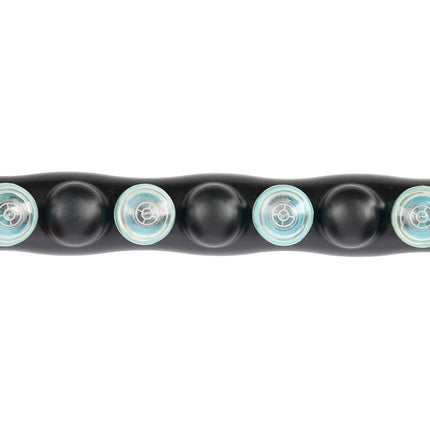 Hula Hoop 98 cm, anneau de fitness noir-bleu