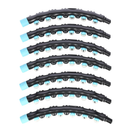 Hula Hoop 98 cm, anneau de fitness noir-bleu