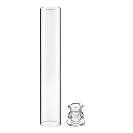 Hurricane Candle Holders, Set of 24, 65x350 mm Clear Glass