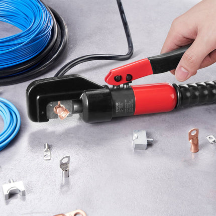 Hydraulic Crimping Tool, 9 Dies, AWG12-2/0