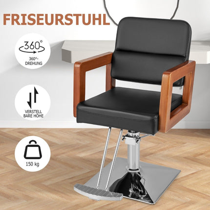 Fauteuil de salon hydraulique avec rotation à 360°, hauteur réglable