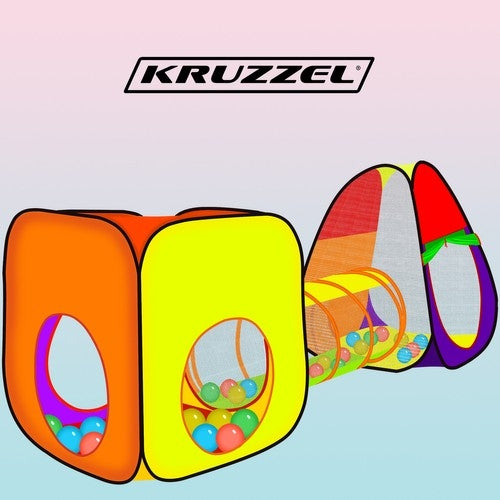 IGLO-Zelt für Kinder + Tunnel + 200 Bälle