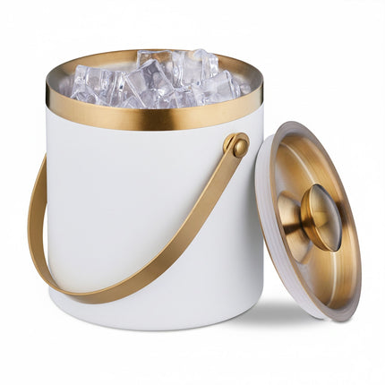 Eiseimer mit Deckel – doppelwandiger Edelstahl