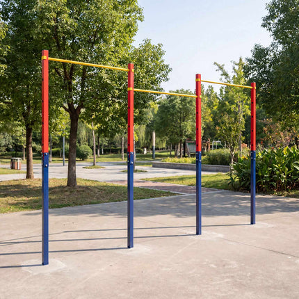 Eingegrabene Klimmzugstange, 5 Höhen, verzinkter Stahl