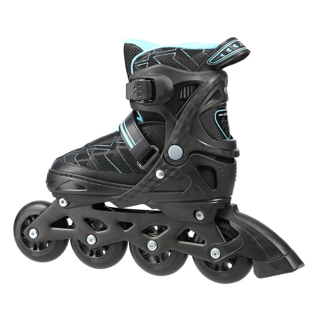 Inlineskates, Schwarz/Blau, Größe S (31-34)