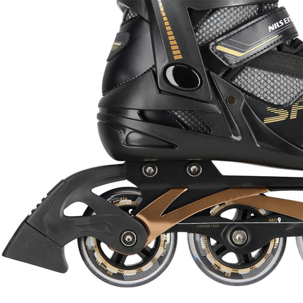 Patins à roues alignées, noir-or, taille 39
