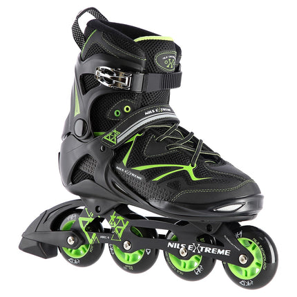 Inlineskates, Schwarz/Grün, Größe 40