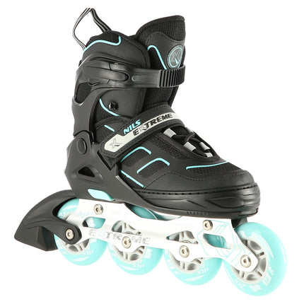 Patins à roues alignées, noir-menthe, taille L (39-42)