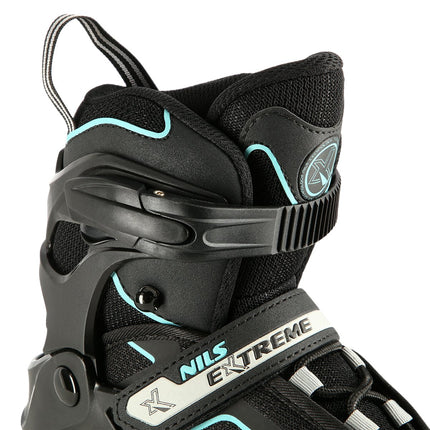 Inlineskates, Schwarz-Minze, Größe M (35-38)