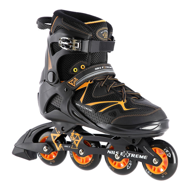 Inlineskates, Schwarz/Orange, Größe 40