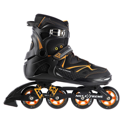 Inlineskates, Schwarz/Orange, Größe 40