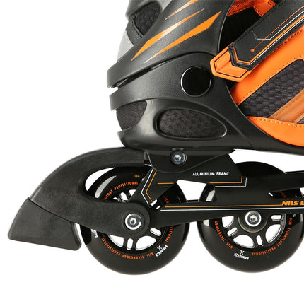 Inlineskates, Schwarz-Orange, Größe 43