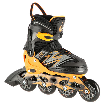 Patins à roues alignées, noir-orange, taille L (39-42)