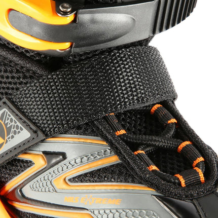 Patins à roues alignées, noir-orange, taille L (39-42)