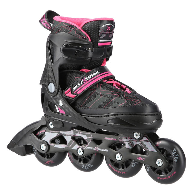 Inlineskates, Schwarz/Pink, Größe L (39-42)