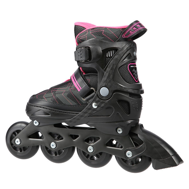 Inlineskates, Schwarz/Pink, Größe L (39-42)